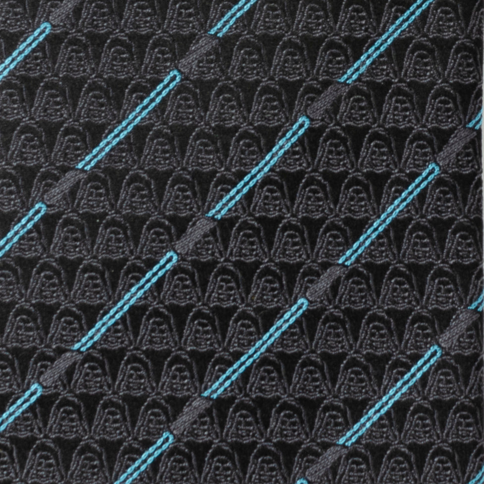 Corbata negra con estampado del sable de luz de Obi-Wan Kenobi de Star Wars
