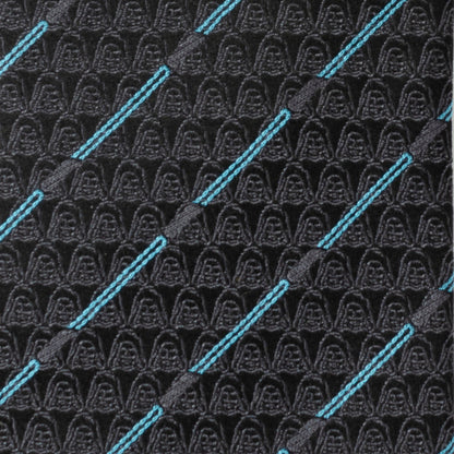 Star Wars Obi-Wan Kenobi Blue LIGHTSABER Pattern Black Tie, Tie Clip, and Gray Jedi Crest Dress Socks Gift Set - My Men's Shop