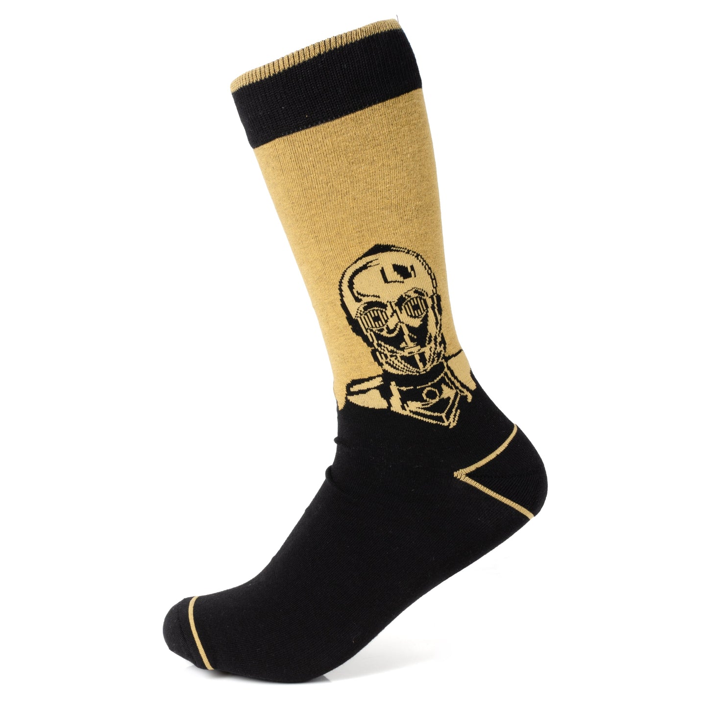 Star Wars C-3PO Dress Socks and R2-D2 Lapel Pin Gift Set - My Men's Shop