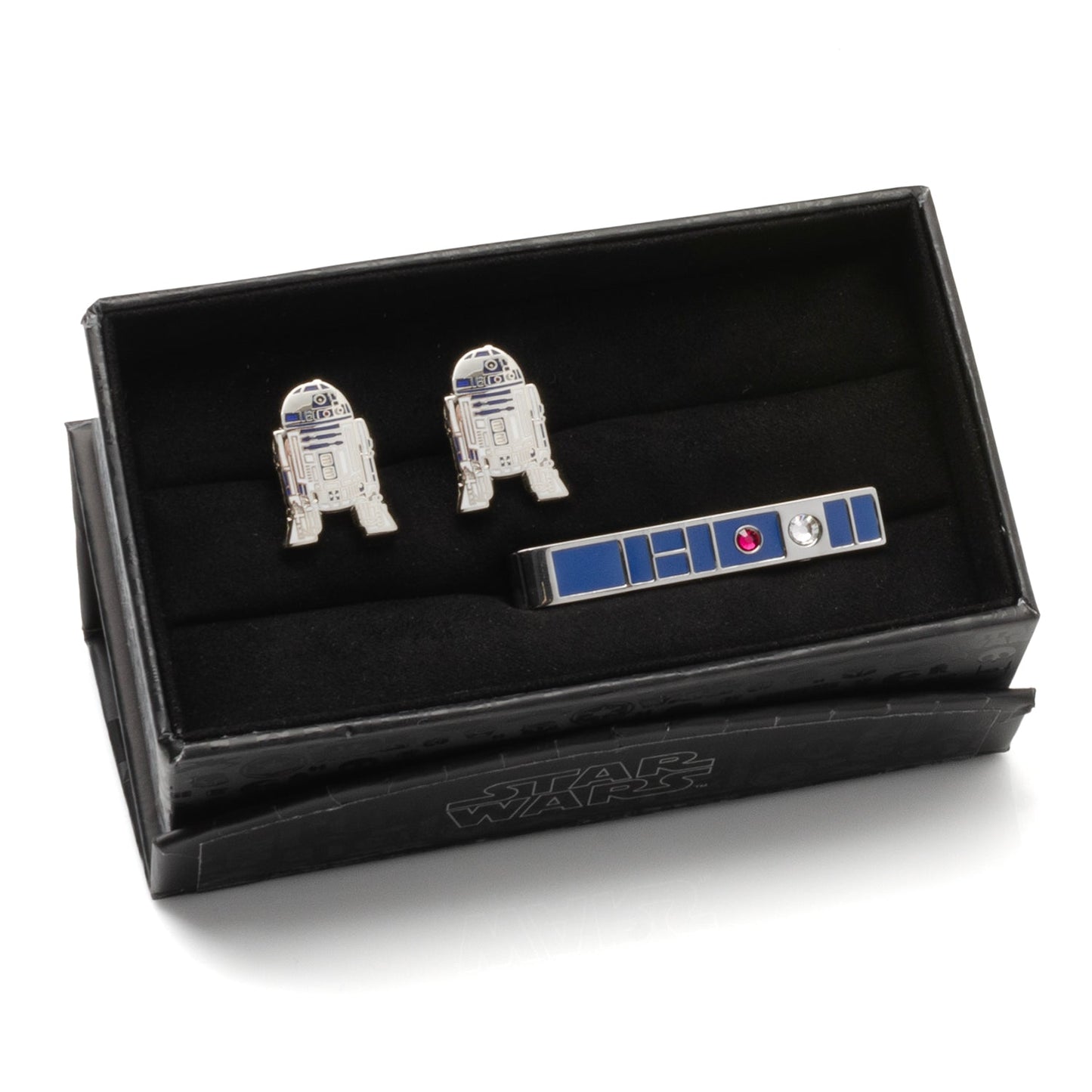 Star Wars R2-D2 Cufflinks and Blue Tie Bar Gift Set - My Men's Shop