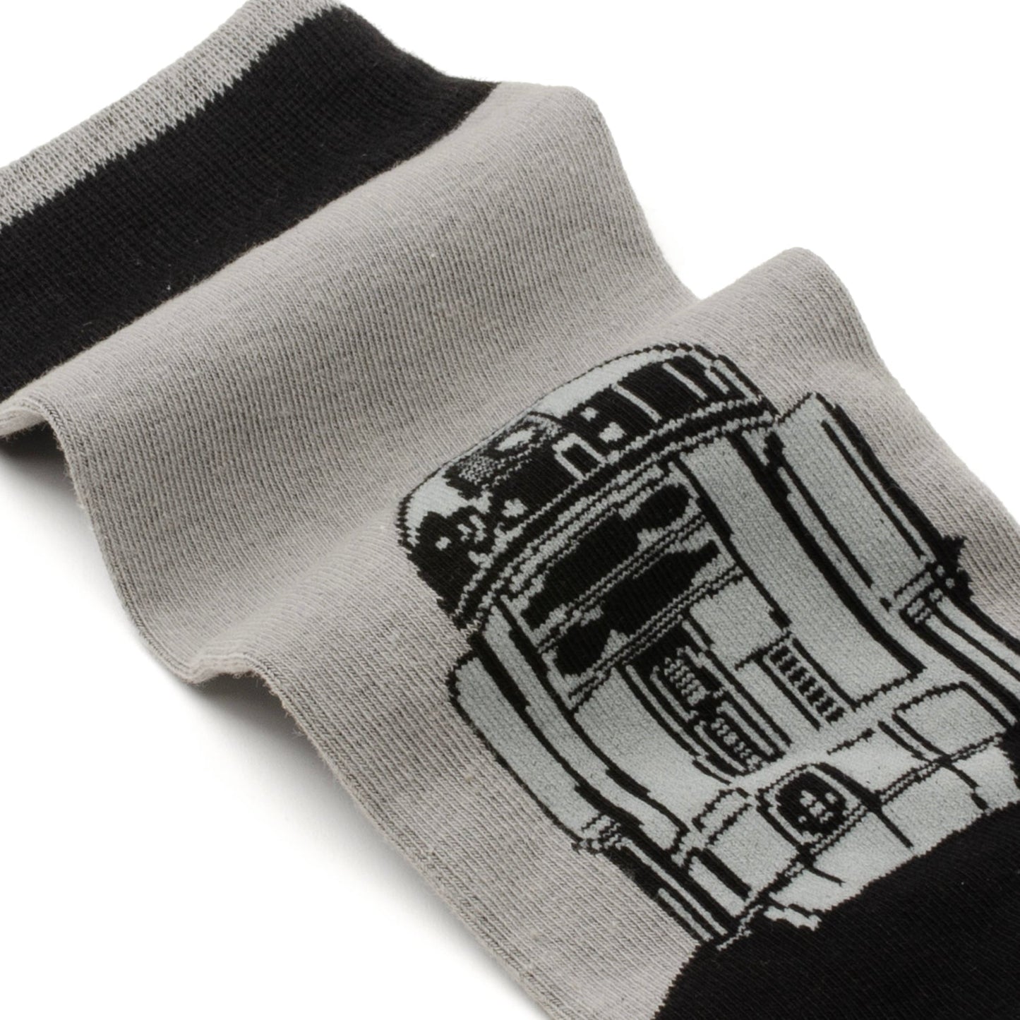 Star Wars R2-D2 Men's Gray and Black Mod Dress Socks and Lapel Pin Gift Set - My Men's Shop