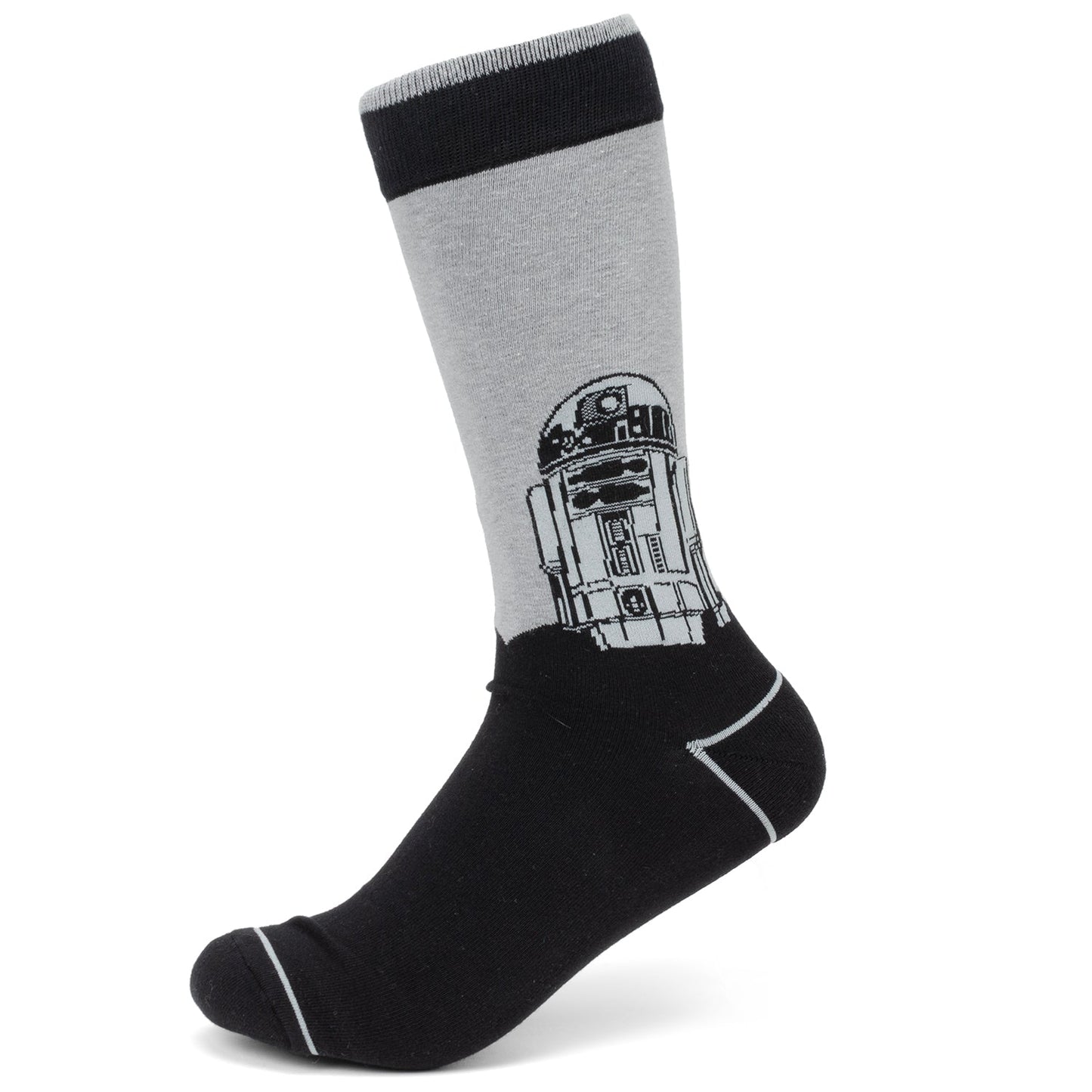 Star Wars R2-D2 Men's Gray and Black Mod Dress Socks and Lapel Pin Gift Set - My Men's Shop