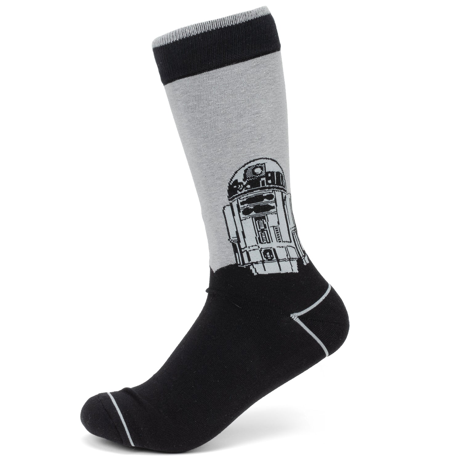 Star Wars R2-D2 Men's Gray and Black Mod Dress Socks and Lapel Pin Gift Set - My Men's Shop