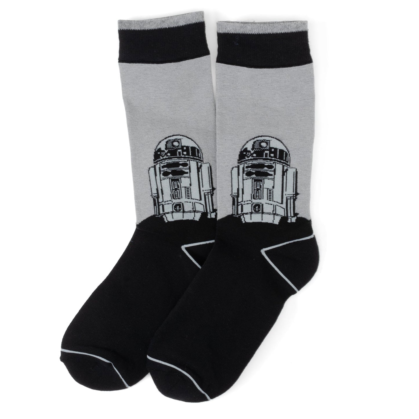 Star Wars R2-D2 Men's Gray and Black Mod Dress Socks and Lapel Pin Gift Set - My Men's Shop