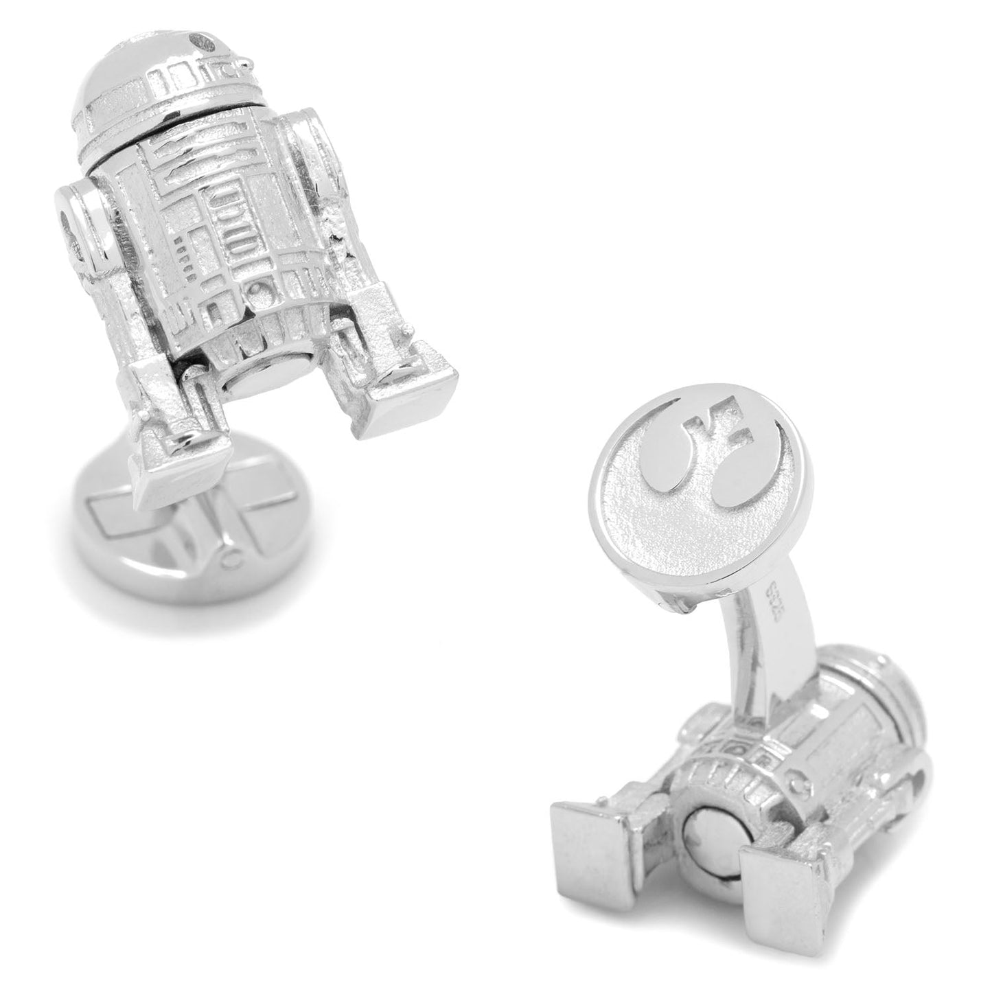Star Wars R2-D2 Sterling Silver 3D Cufflinks - My Men's Shop