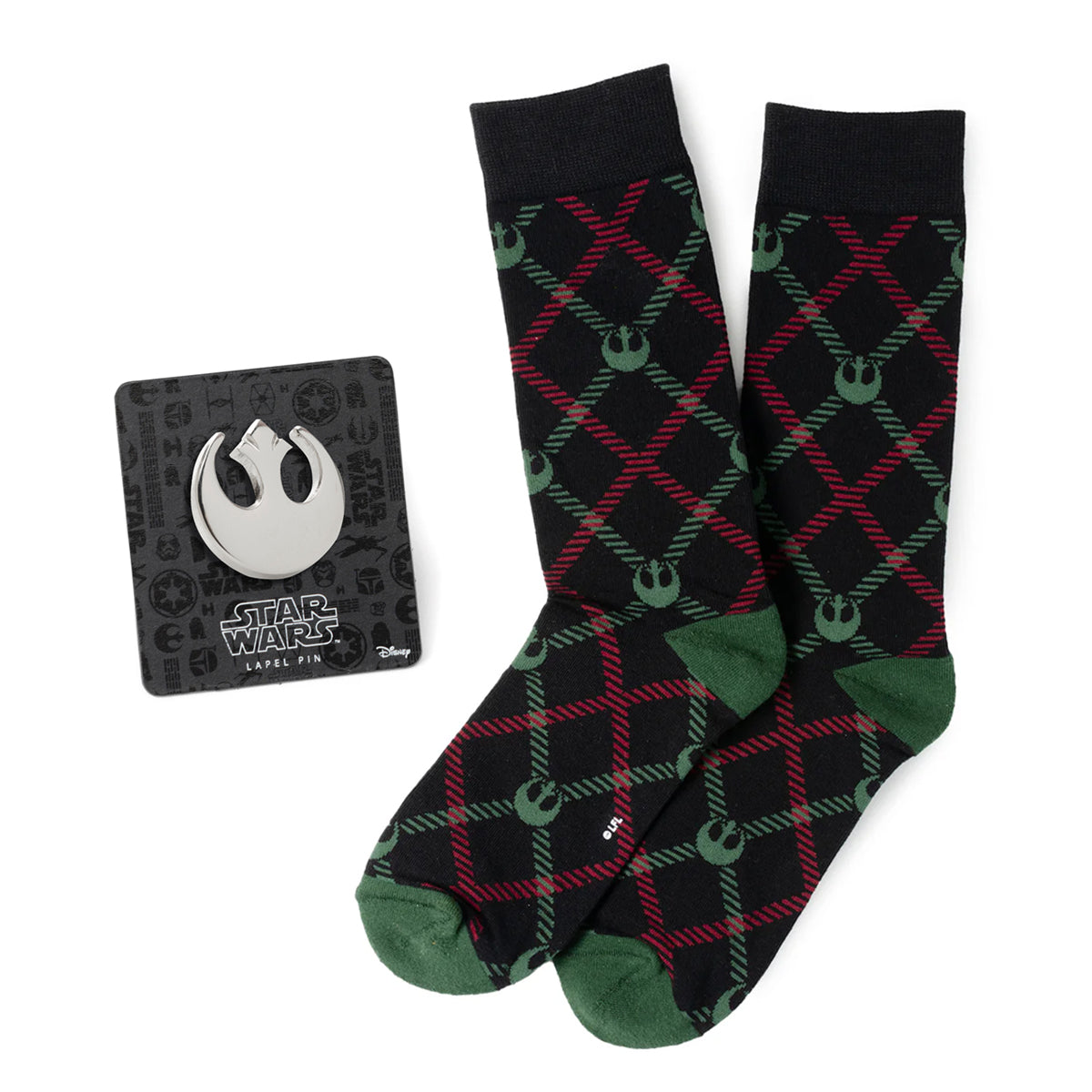 Set de regalo de calcetines de vestir y pin de solapa de Star Wars Alianza Rebelde
