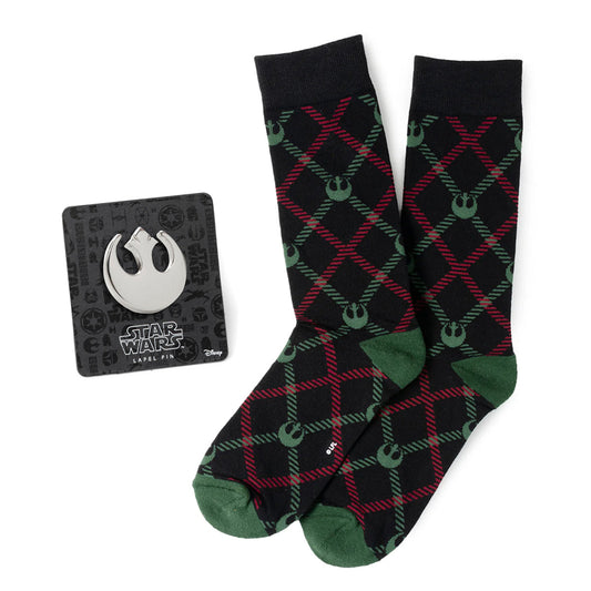 Set de regalo de calcetines de vestir y pin de solapa de Star Wars Alianza Rebelde