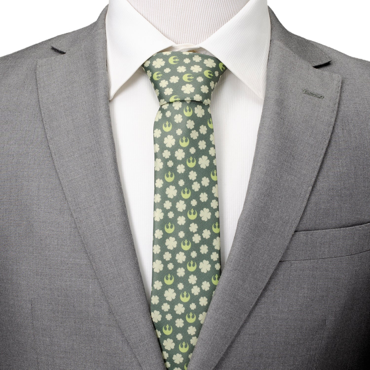 Star Wars Rebel Alliance Crest and Shamrock Green Tie - My Men's Shop