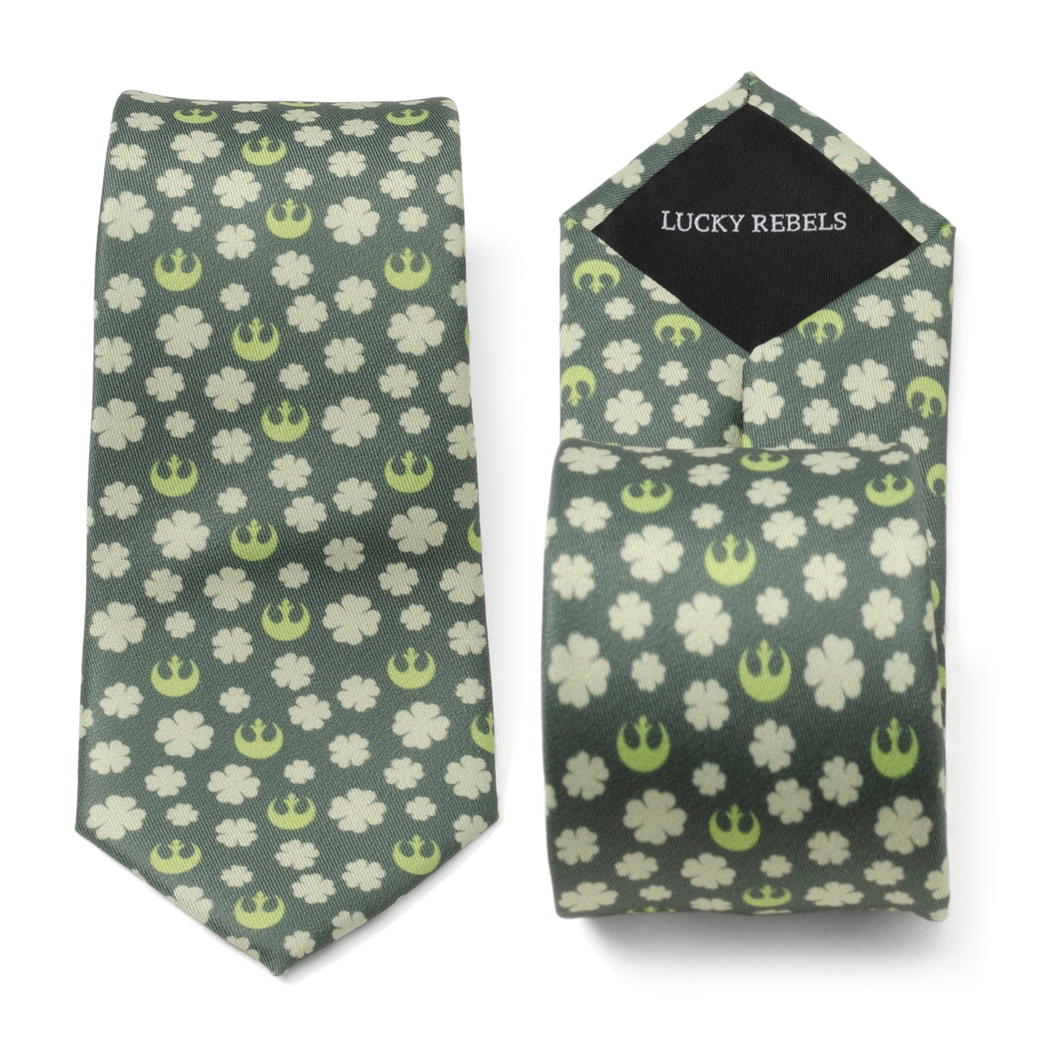 Star Wars Rebel Alliance Crest and Shamrock Green Tie - My Men's Shop