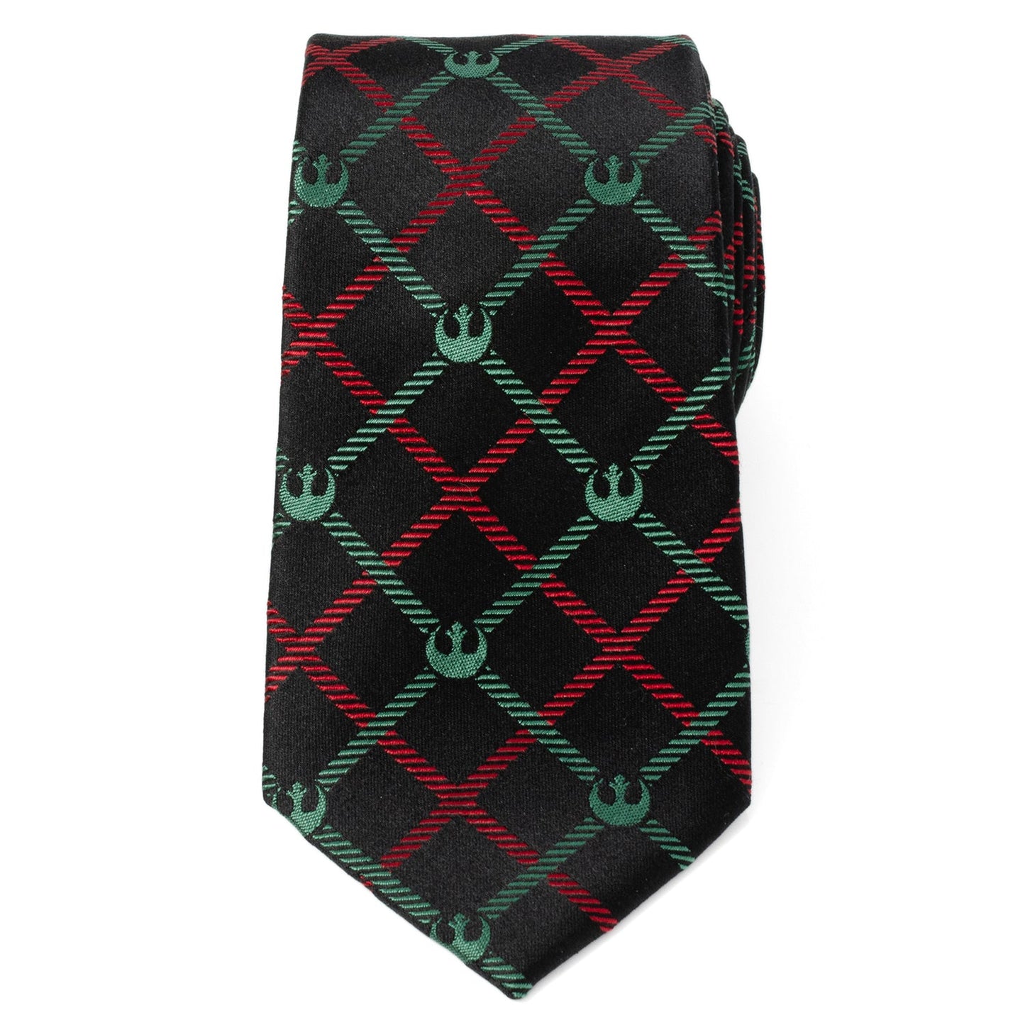 Star Wars Rebel Alliance Crest Red, Green, and Black Plaid Tie - My Men's Shop