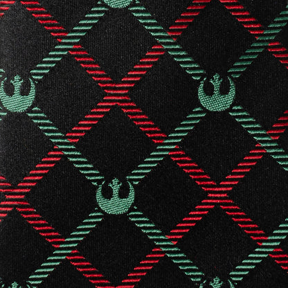 Star Wars Rebel Alliance Crest Red, Green, and Black Plaid Tie - My Men's Shop