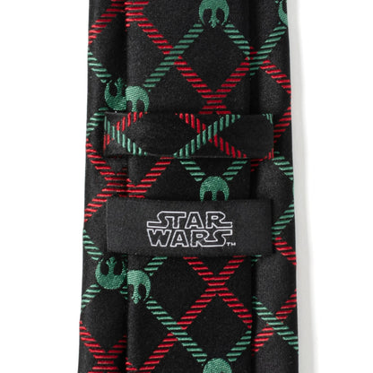 Star Wars Rebel Alliance Crest Red, Green, and Black Plaid Tie - My Men's Shop