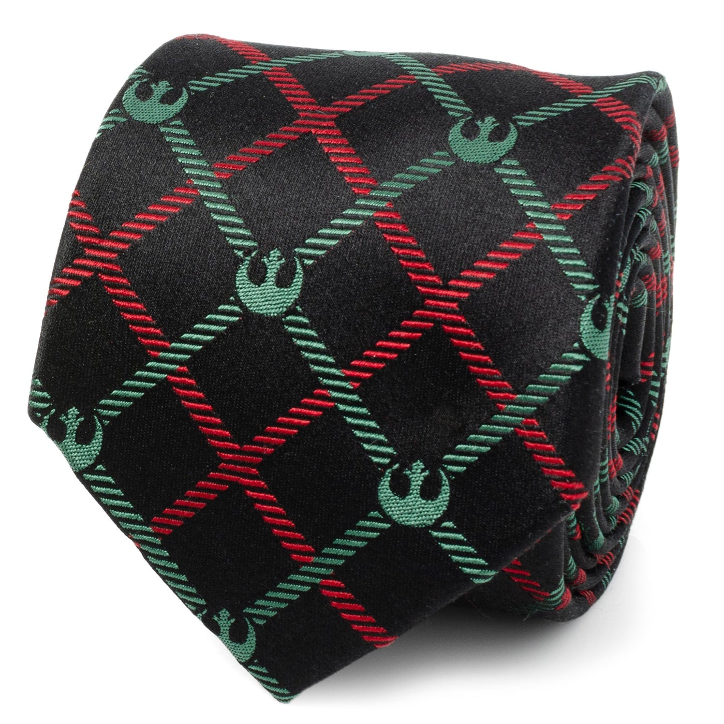 Star Wars Rebel Alliance Crest Red, Green, and Black Plaid Tie - My Men's Shop
