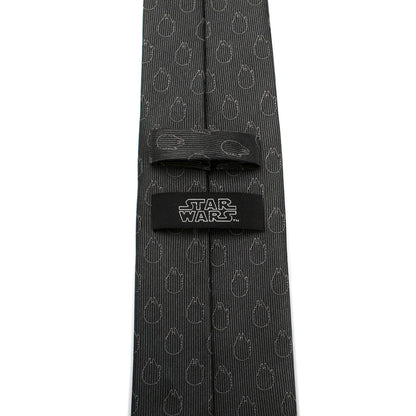 Star Wars Rebel Alliance and Millennium Falcon Gray Tie with Red Crest - My Men's Shop