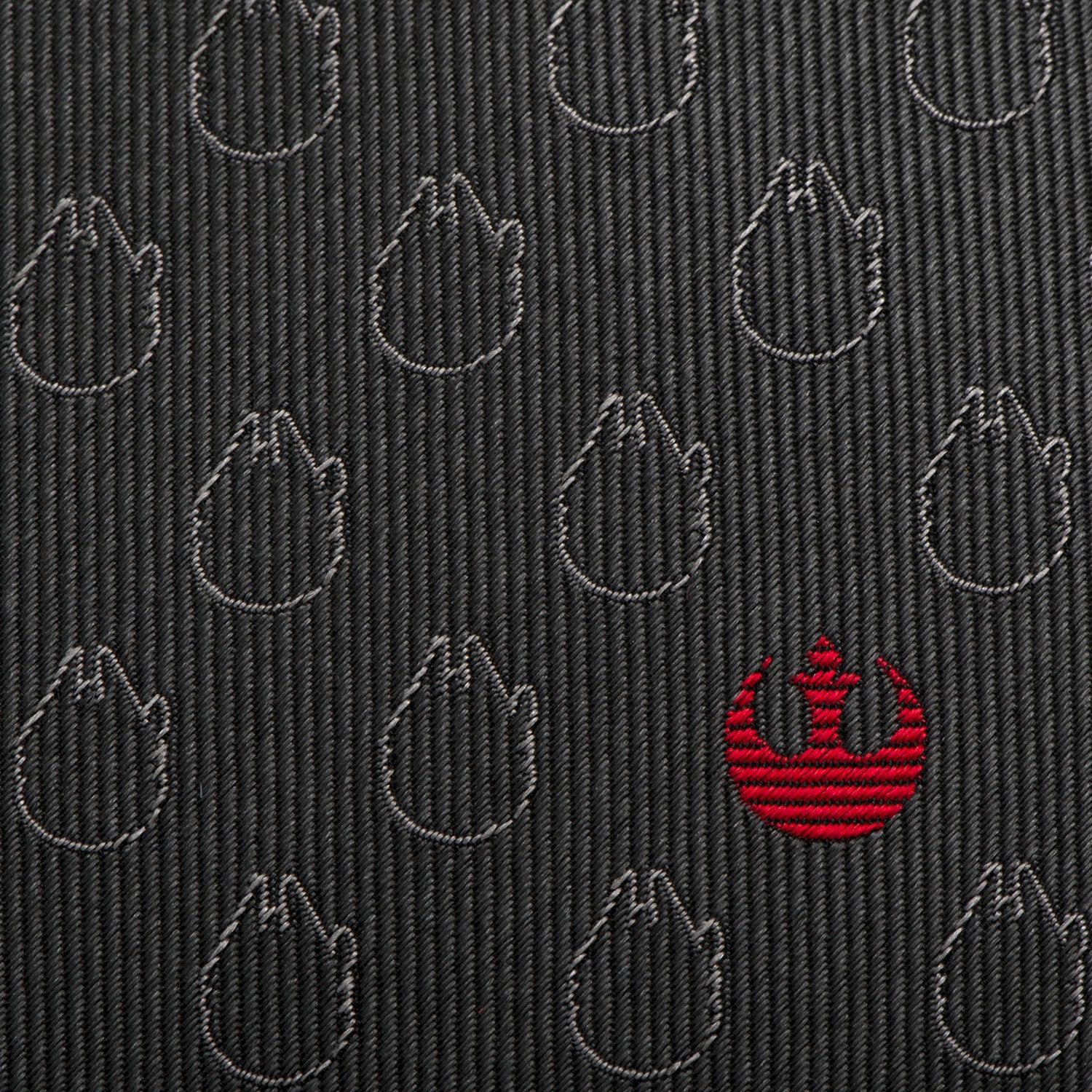 Star Wars Rebel Alliance and Millennium Falcon Gray Tie with Red Crest - My Men's Shop