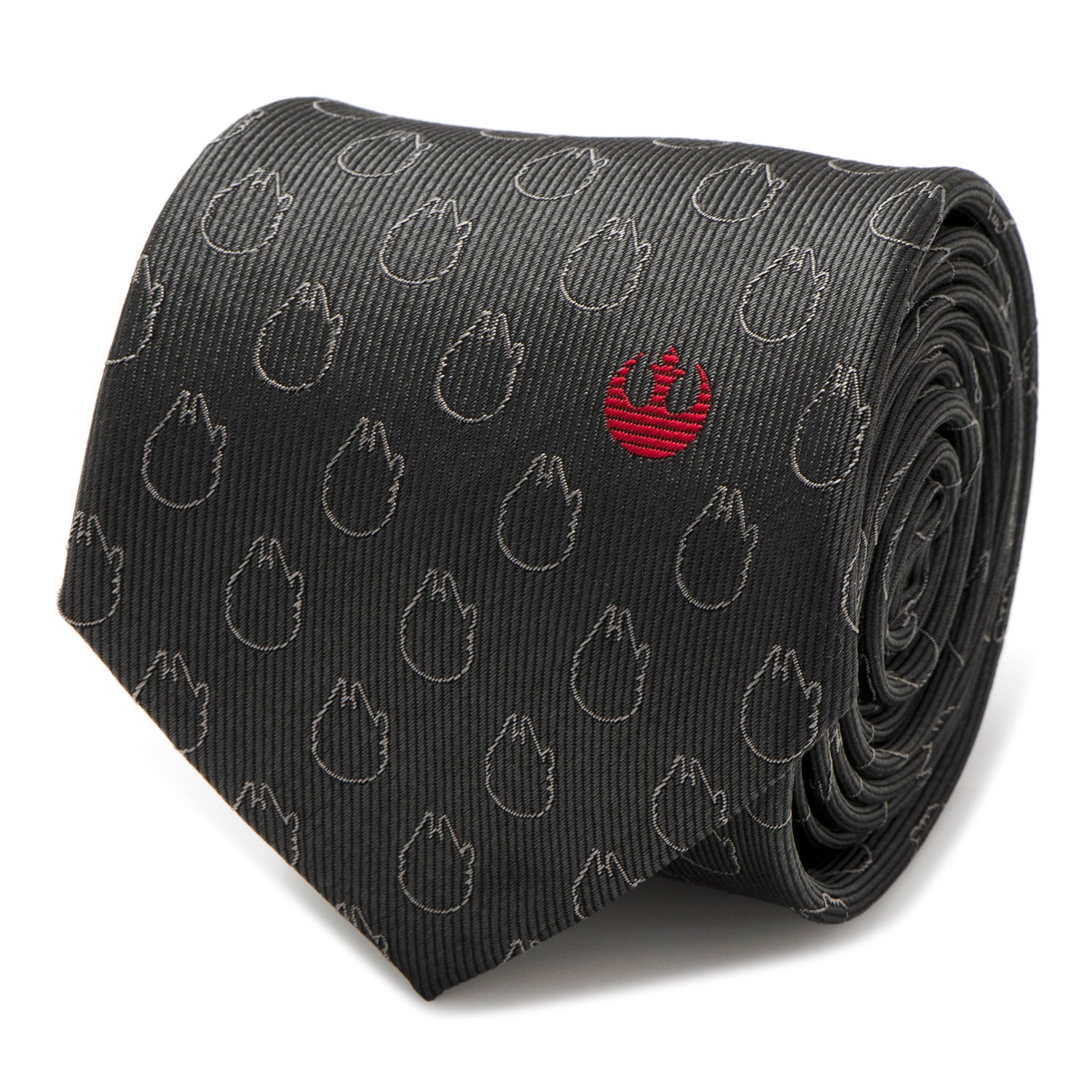 Star Wars Rebel Alliance and Millennium Falcon Gray Tie with Red Crest - My Men's Shop