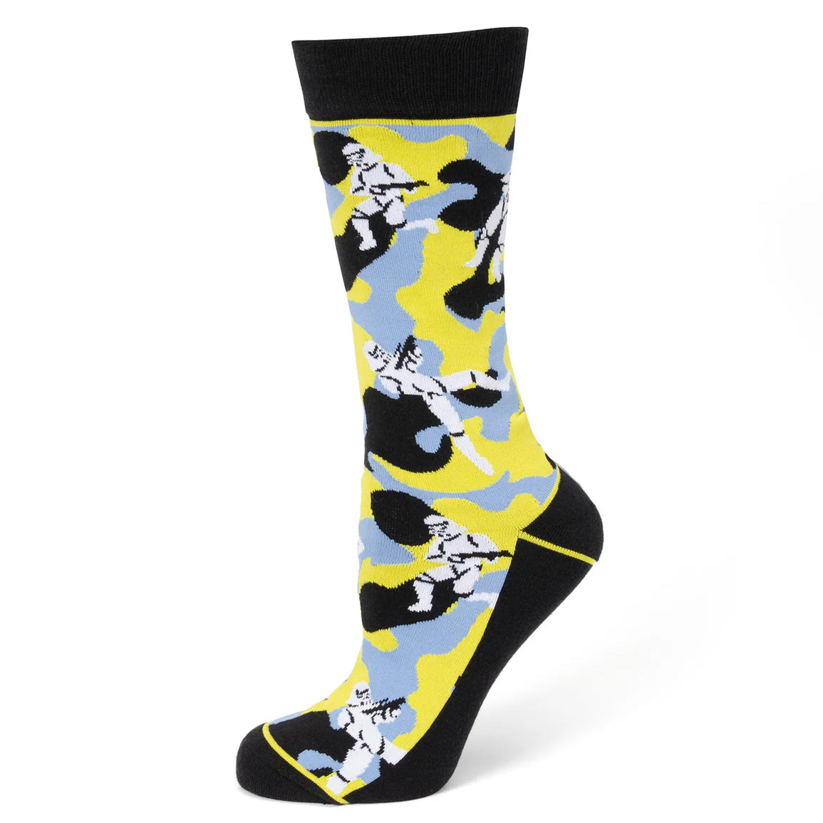 Star Wars Stormtrooper Yellow Camo Dress Socks and Lapel Pin Gift Set - My Men's Shop