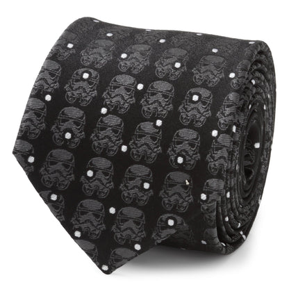 Star Wars Stormtrooper Dotted Black Tie - My Men's Shop