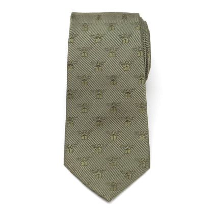 Star Wars Grogu Sage Green Tie - My Men's Shop