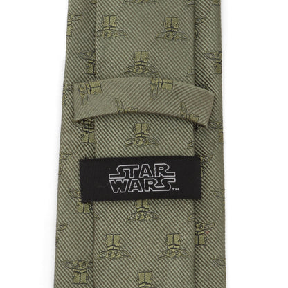 Star Wars Grogu Sage Green Tie - My Men's Shop