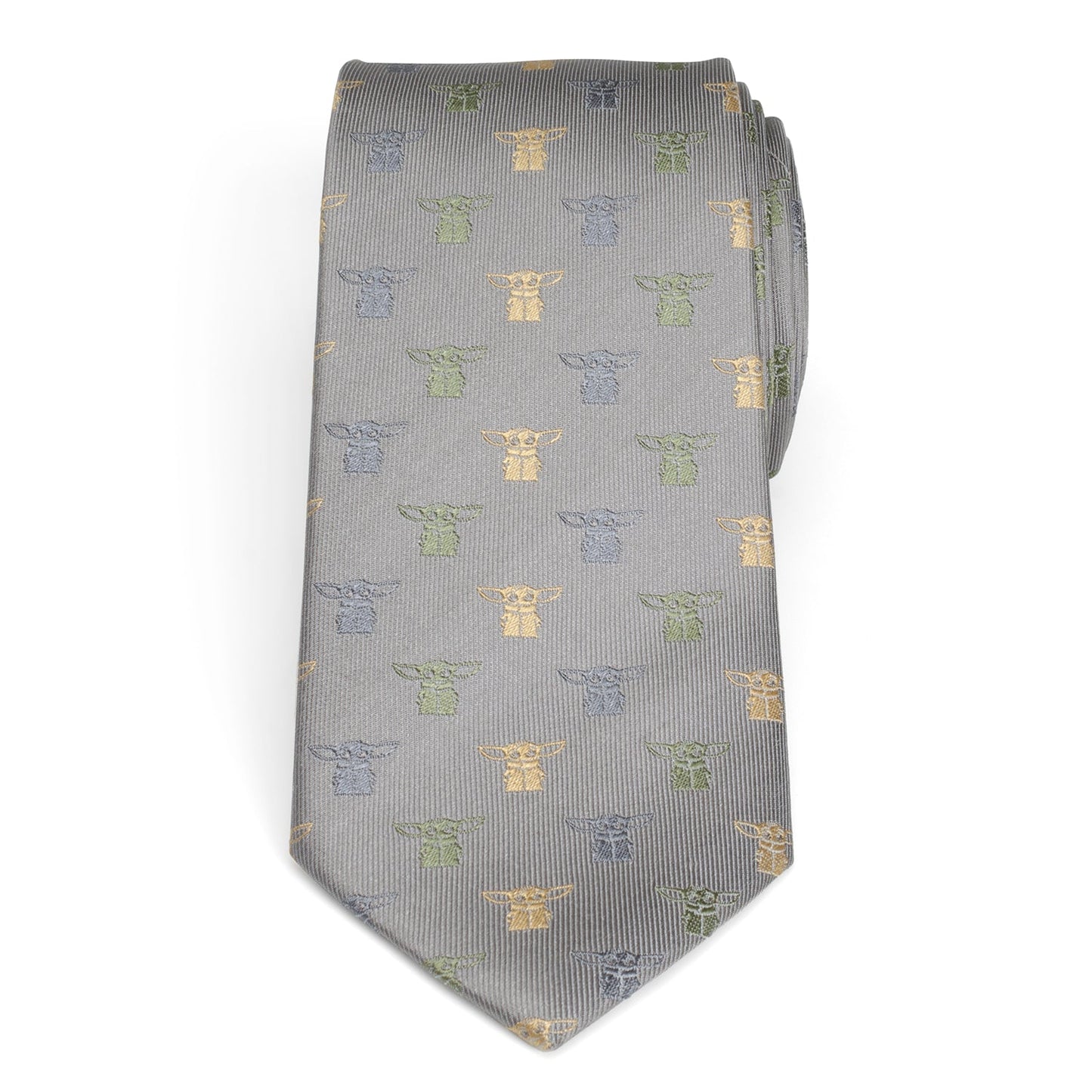 Corbata verde de puntos de Grogu de Star Wars