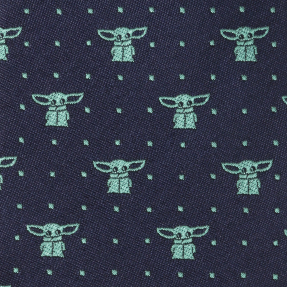 Star Wars Grogu Boy's Navy Dotted Zipper Tie - My Men's Shop
