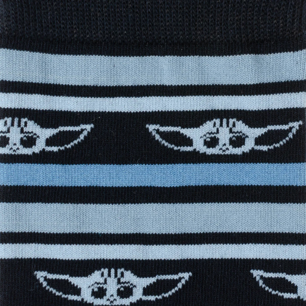 Star Wars Grogu Blue Striped Dress Socks and Lapel Pin Gift Set - My Men's Shop