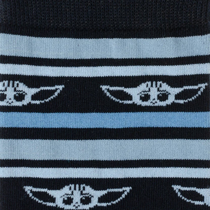 Star Wars Grogu Blue Striped Dress Socks and Lapel Pin Gift Set - My Men's Shop