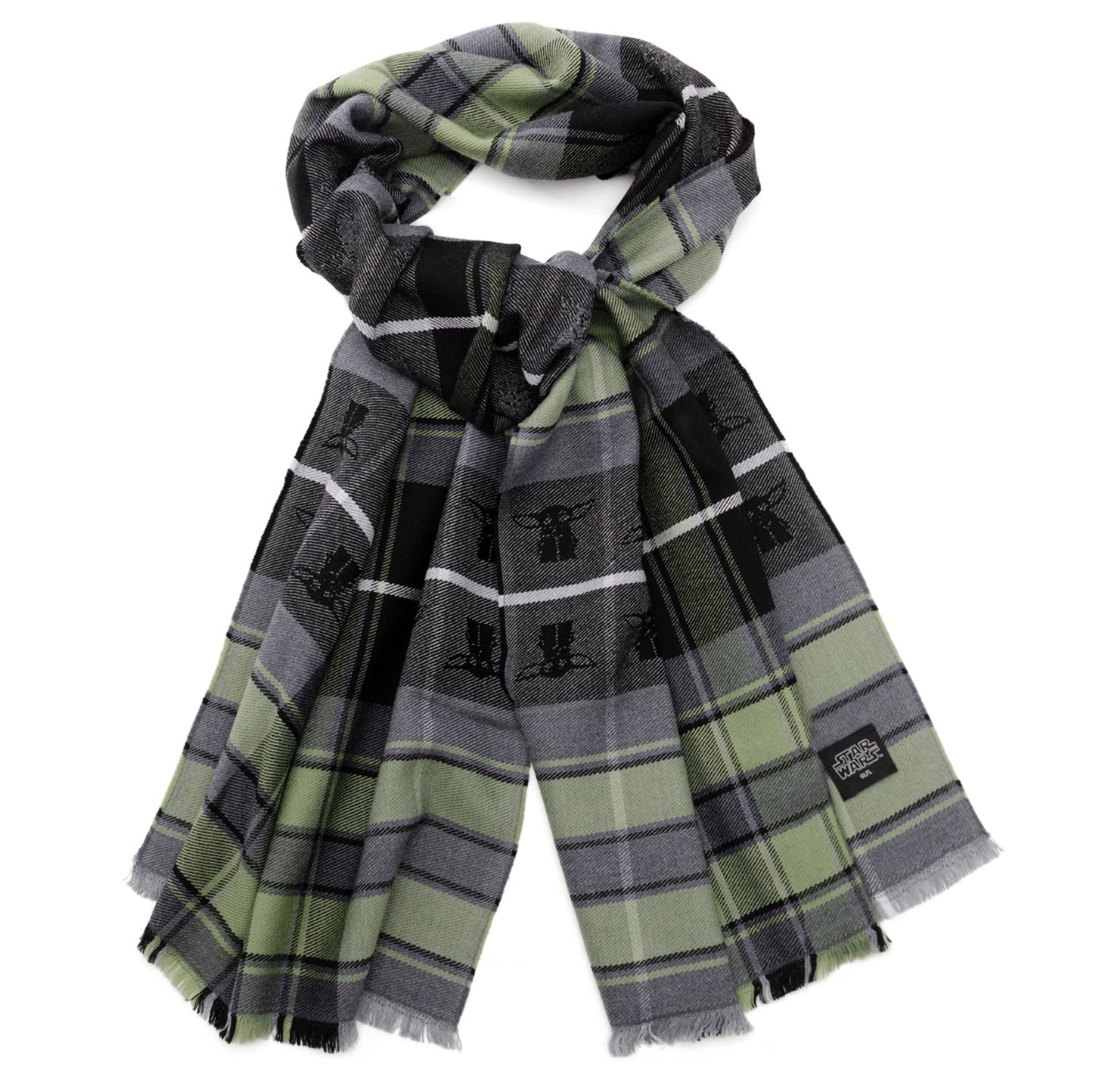 Star Wars Grogu Green and Black Scarf - My Men's Shop
