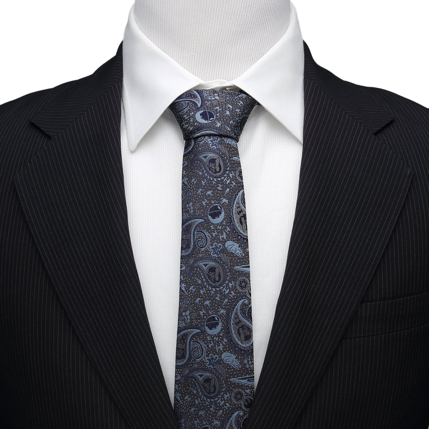 Star Wars Darth Vader Blue and Gray Paisley Tie - My Men's Shop