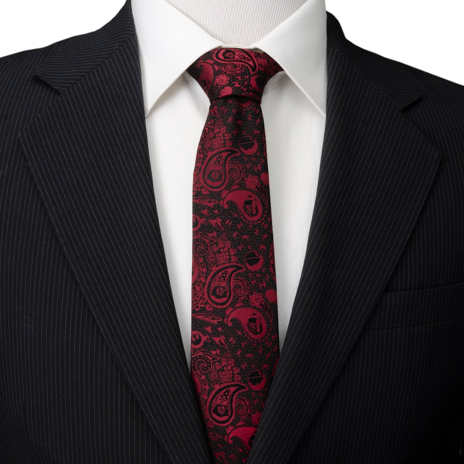 Star Wars Darth Vader Black and Red Paisley Tie - My Men's Shop