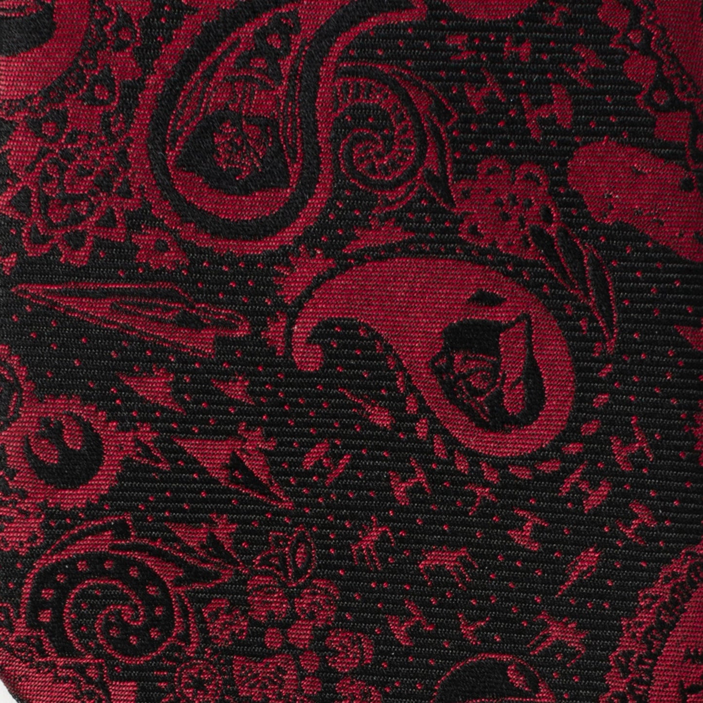 Corbata de cachemir negra y roja de Darth Vader de Star Wars
