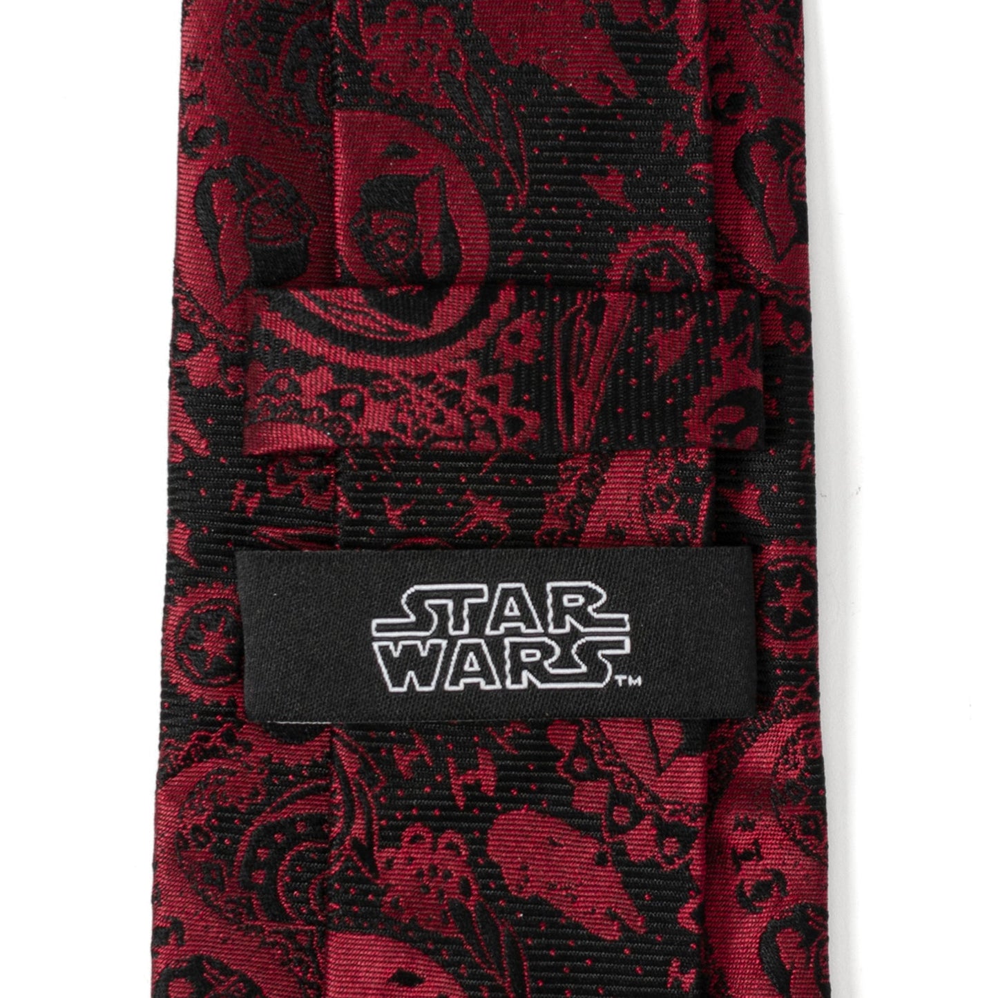 Corbata de cachemir negra y roja de Darth Vader de Star Wars