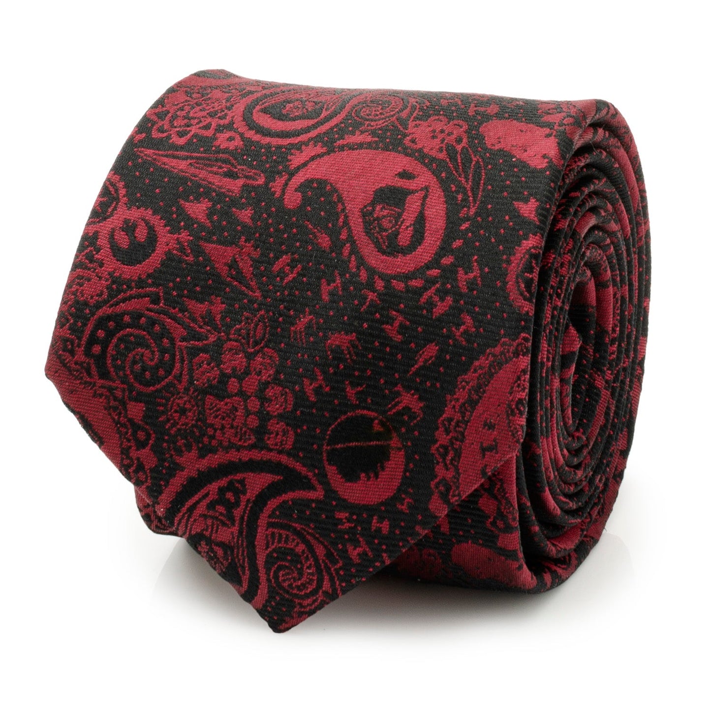 Corbata de cachemir negra y roja de Darth Vader de Star Wars