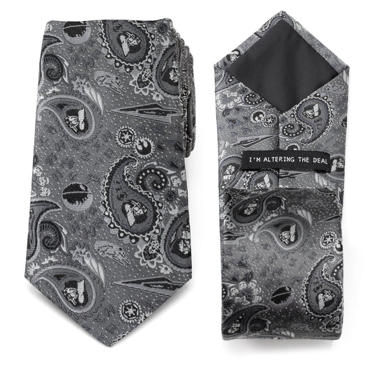 Corbata gris de cachemir de Darth Vader de Star Wars