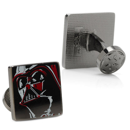 Star Wars Darth Vader Painted Gunmetal Cufflinks - My Men's Shop