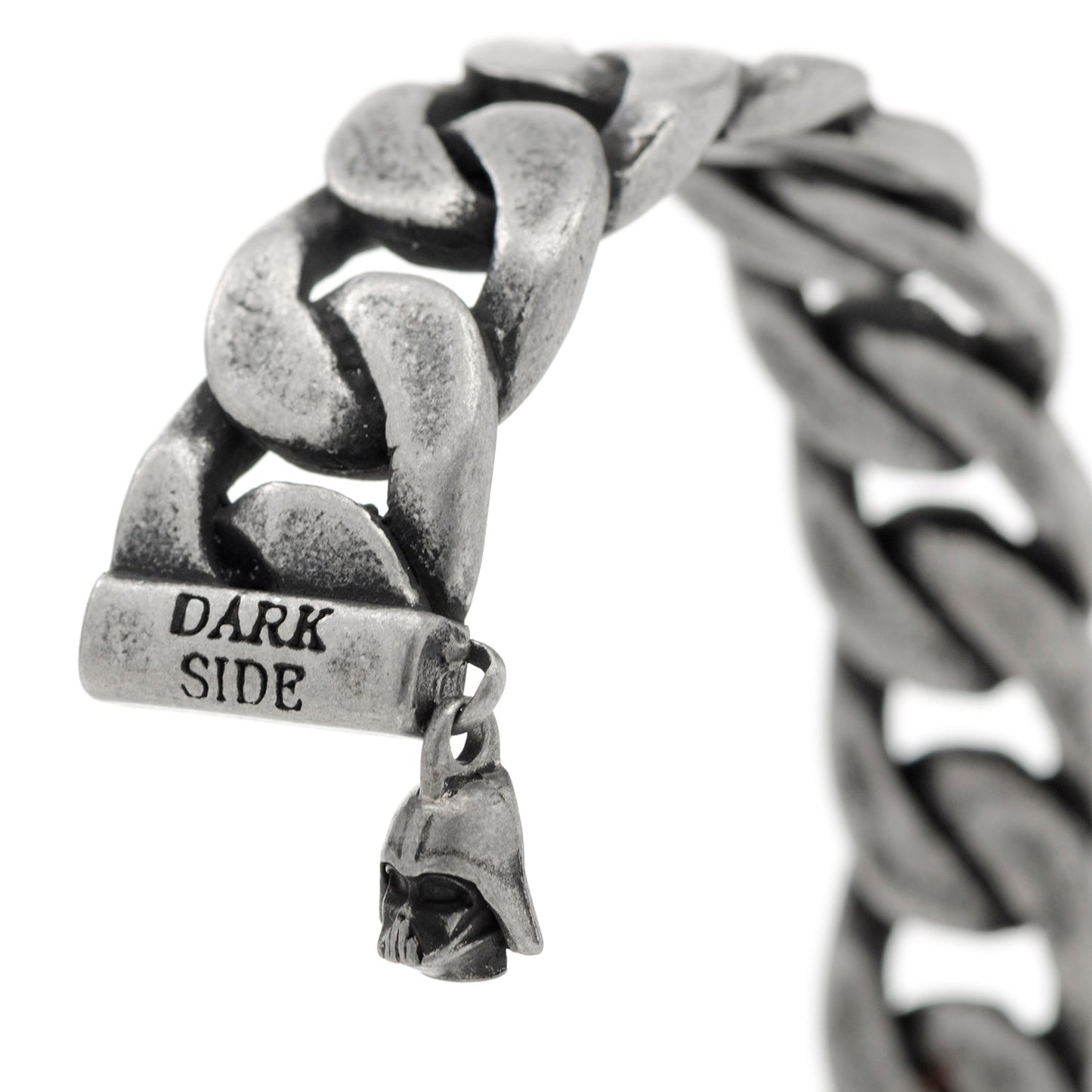 Pulsera de eslabones de acero inoxidable Darth Vader de Star Wars