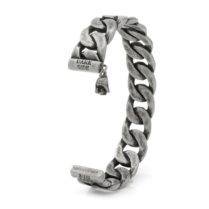 Pulsera de eslabones de acero inoxidable Darth Vader de Star Wars