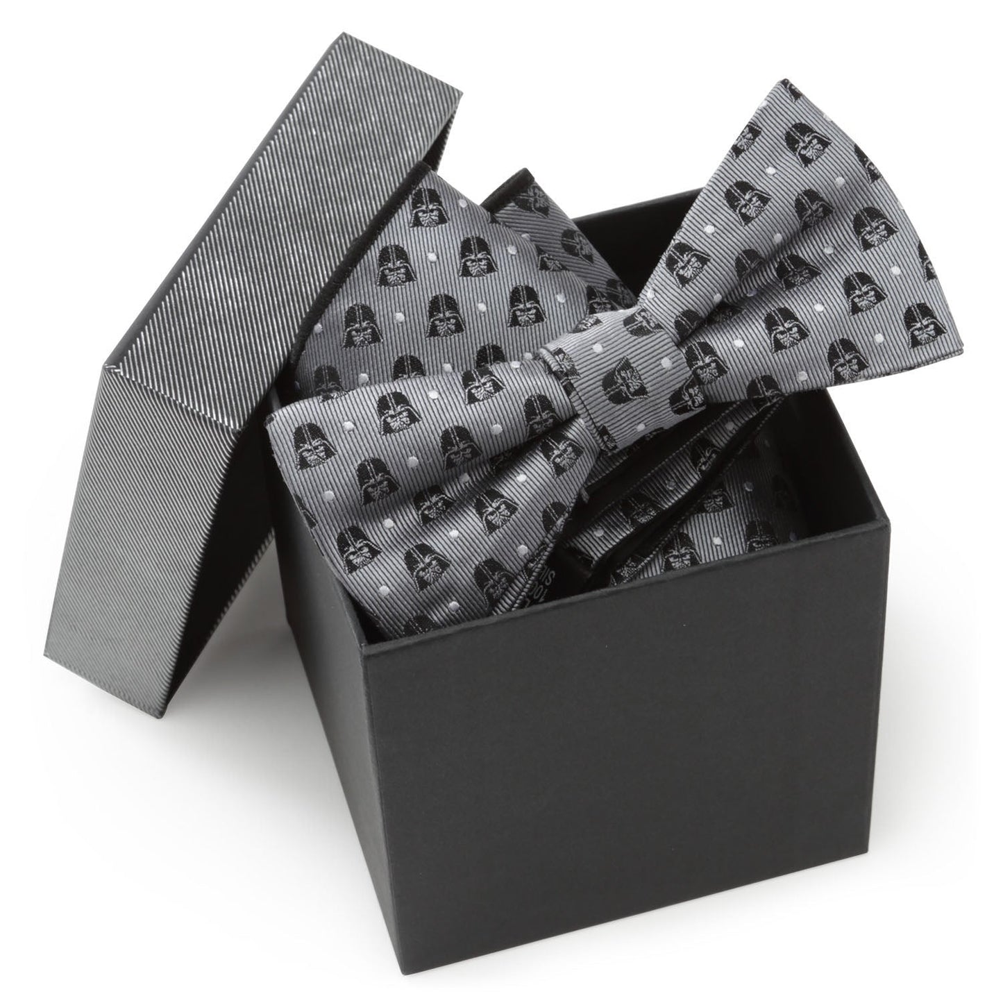 Star Wars Darth Vader Gray Polka Dot Bow Tie and Pocket Square Gift Set - My Men's Shop