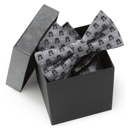 Star Wars Darth Vader Gray Polka Dot Bow Tie and Pocket Square Gift Set - My Men's Shop
