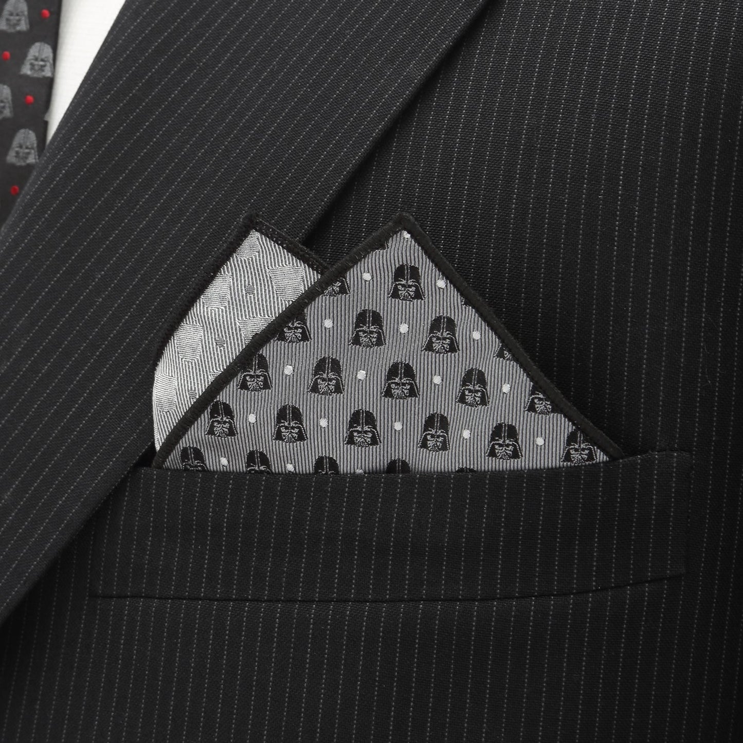Star Wars Darth Vader Gray Polka Dot Pocket Square - My Men's Shop