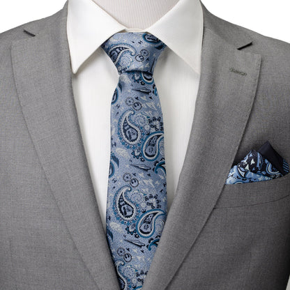 Star Wars Darth Vader Blue Tonal Paisley Tie - My Men's Shop