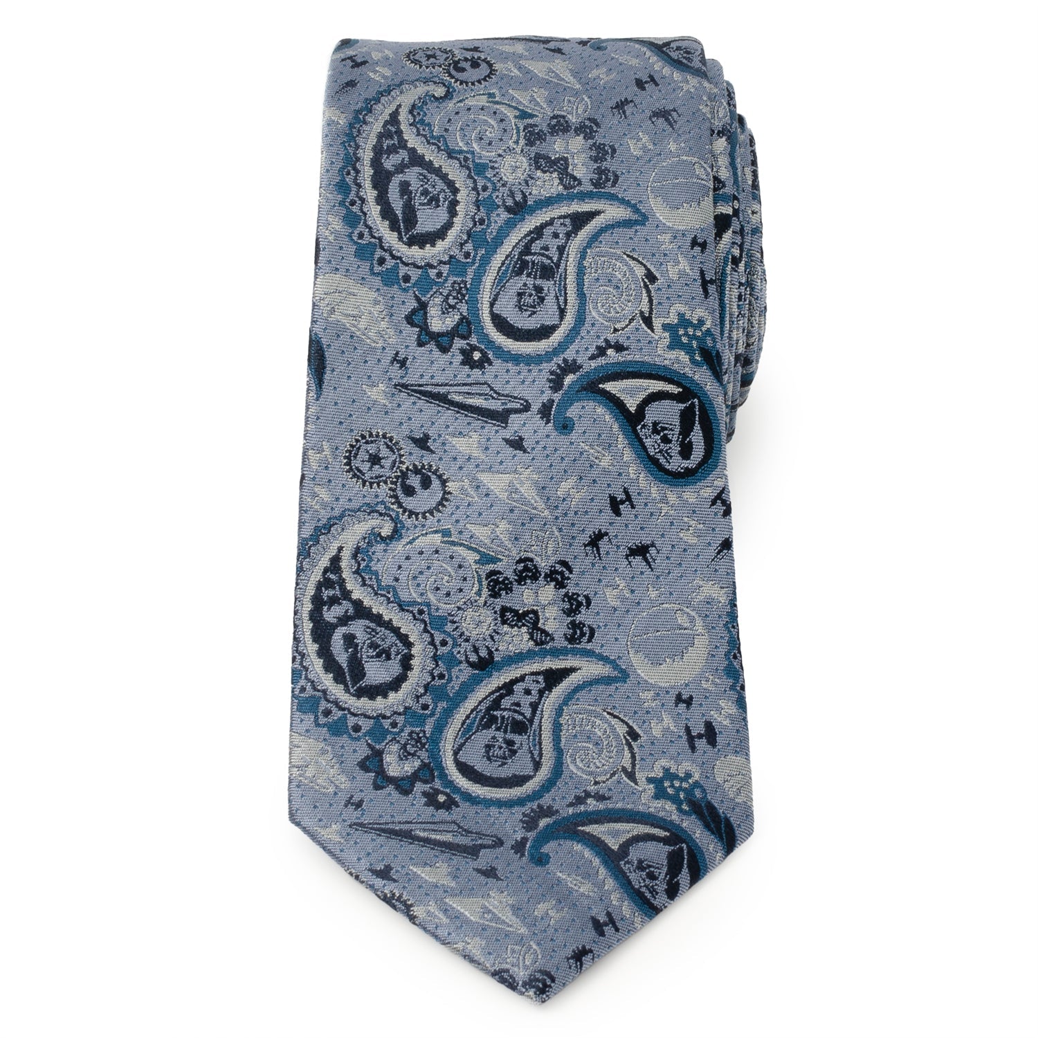 Star Wars Darth Vader Blue Tonal Paisley Tie - My Men's Shop