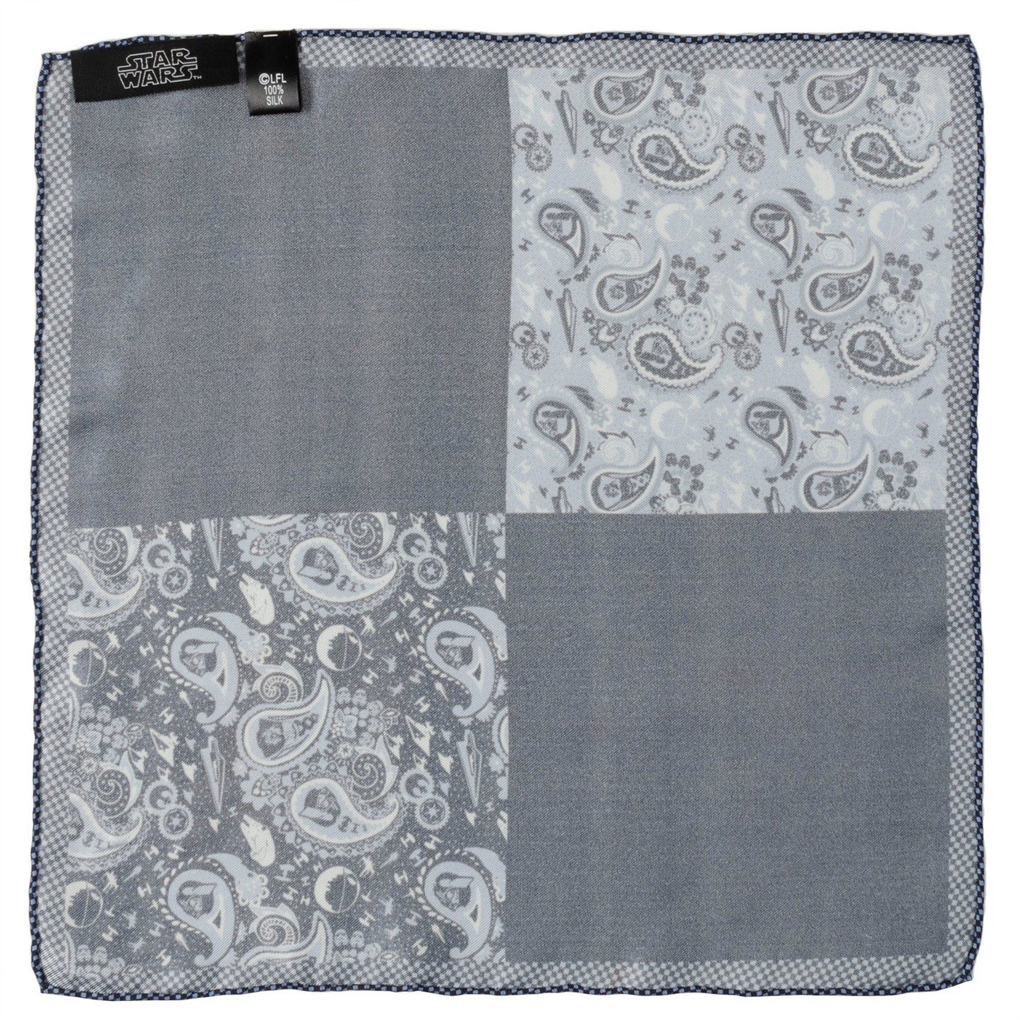 Star Wars Darth Vader Blue Paisley Pocket Square - My Men's Shop