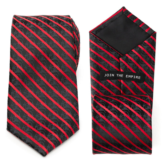 Corbata de rayas rojas y negras de Darth Vader de Star Wars