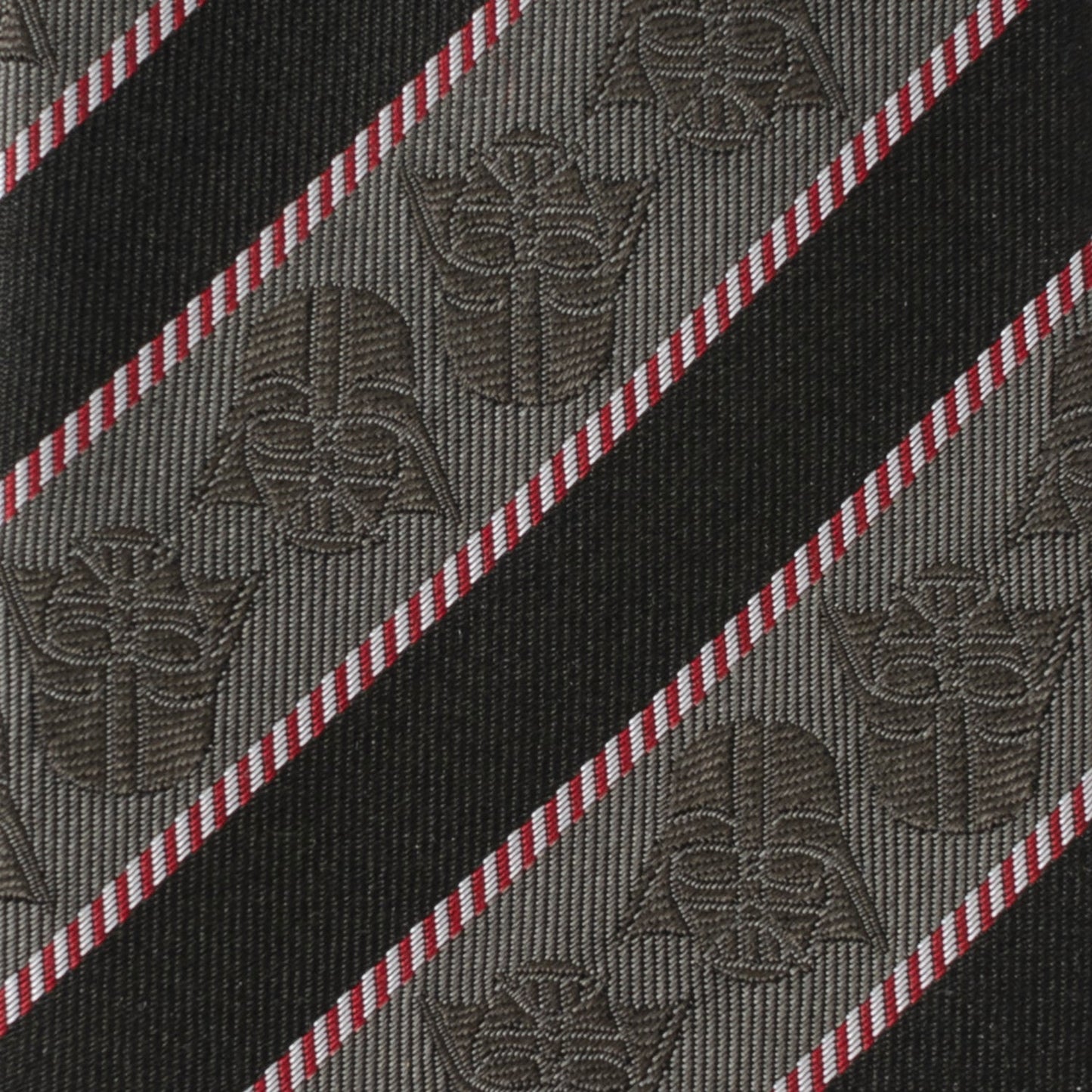 Corbata a rayas grises y negras de Darth Vader de Star Wars