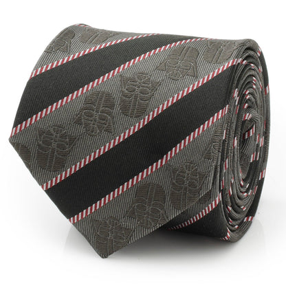 Corbata a rayas grises y negras de Darth Vader de Star Wars