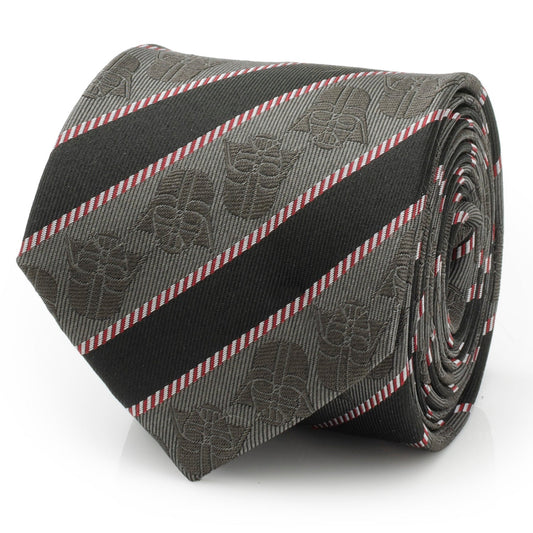 Star Wars Darth Vader Black and Gray Striped Tie - My Men's Shop