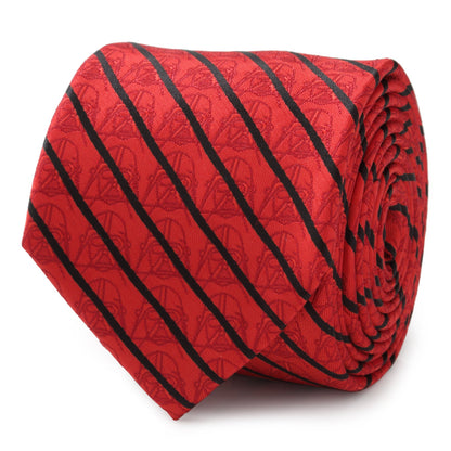 Corbata de rayas rojas y negras de Darth Vader de Star Wars
