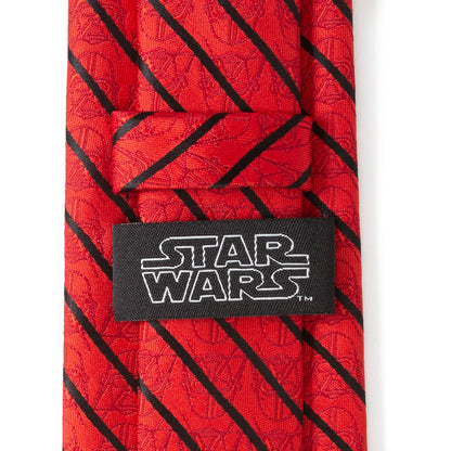 Corbata de rayas rojas y negras de Darth Vader de Star Wars